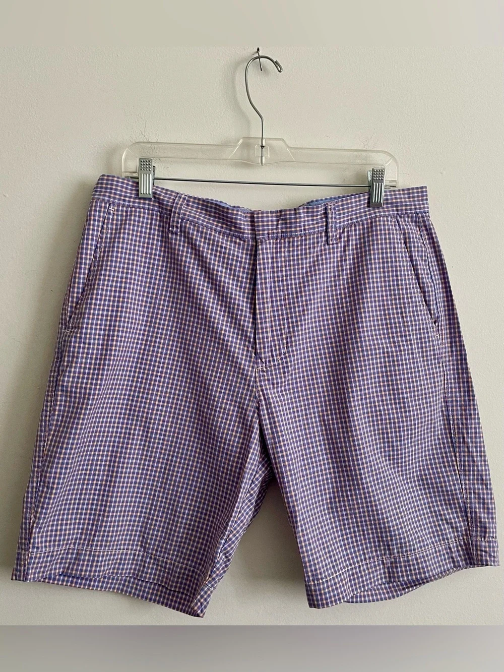 🫒 J. Crew Checked Flat-Front Shorts 🫒